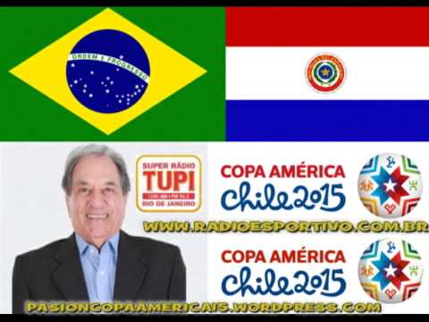 Brasil 1x1 Paraguai ( 3x4 ) Narração: José Carlos Araújo | Tupi | Copa América -  27/06/2015