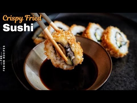 How To Make Crispy Fried Sushi | Sushi With Crispy Tempura Shrimp | Sushi Made At Home