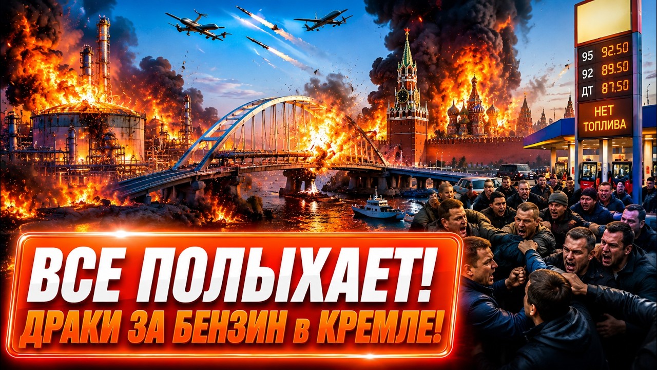 ⚡СМОТРЕТЬ ВСЕМ! НПЗ ПЫЛАЮТ, ПУТИН ПРЯЧЕТ ПВО! Срочная эвакуация с КРЫМА @TIZENGAU