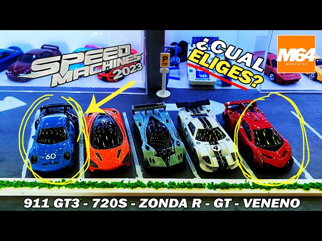 Vídeo relacionado con Hot Wheels Pack 10 Coches de Carreras de Juguete (Modelos Surtidos, selección aleatoria), Escala 1:64, Incluye 1 Corvette Greenwood, 1 Lamborghini Centenario Roadster y 1 McLaren Speedtail, HYM96