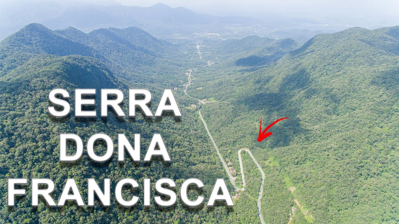 Passeio pela serra Dona Francisca em Santa Catarina por drone em 4K
