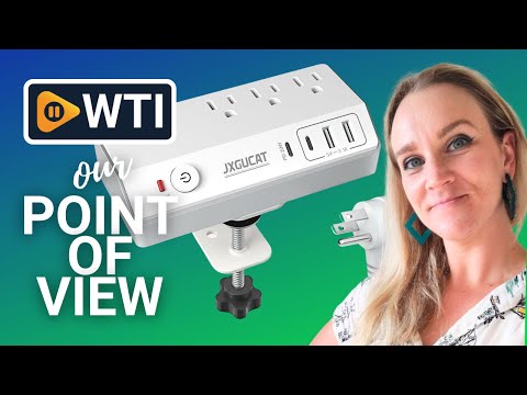 Desk Clamp Power Strip with USB C - WTI product video review