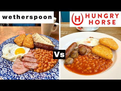 Full English Breakfast - Wetherspoons vs Hungry Horse - Who Wins?