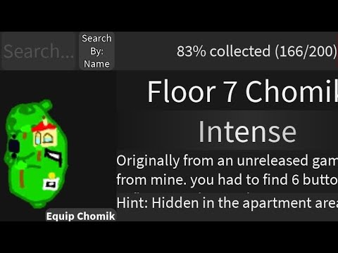 How to get Floor 7 chomik (Find The chomiks Gold and Blue) [Intense Dificult]