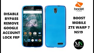 Disable Bypass Remove Google Account Lock FRP on Boost Mobile ZTE Warp 7!