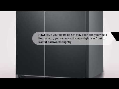 How to level the Samsung refrigerator?