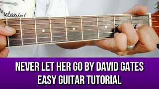 NEVER LET HER GO BY DAVID GATES EASY GUITAR TUTORIAL BY PARENG MIKE