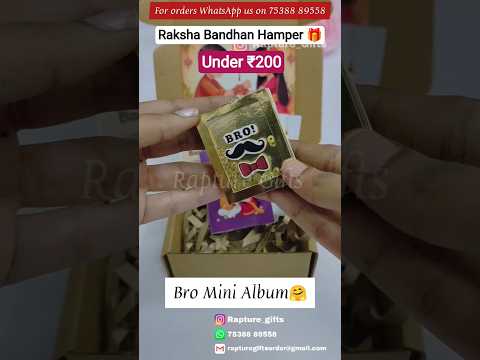 Raksha Bandhan Gift Hamper | How to Make a Personalized Rakhi Gift Box | Gift Ideas for Brother 🎁