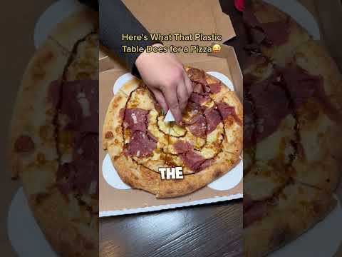 Part of a video titled Why the little table in pizza? - YouTube