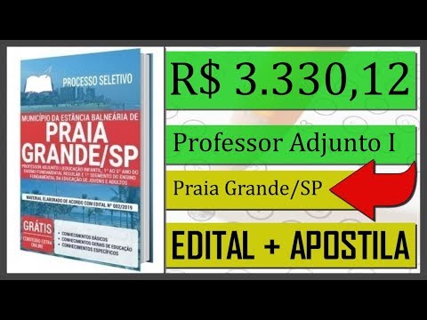 Edital Processo Seletivo de Praia Grande SP 2020 - Apostila Especifica Para Professor Adjunto I