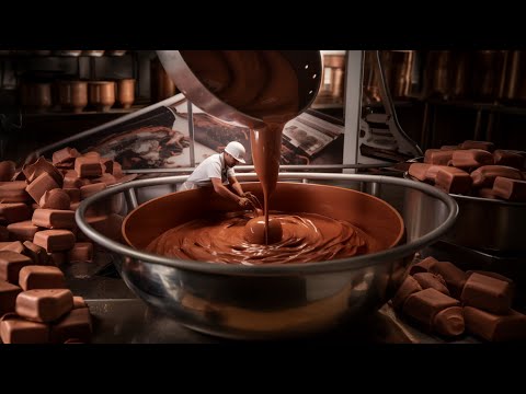 Como o chocolate é feito | Produção em massa de chocolate | Fábrica de Bolos