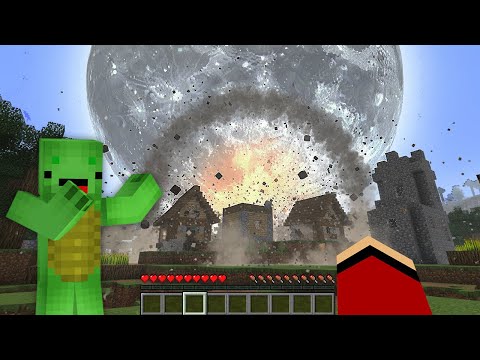 JJ and Mikey vs Moon Crashed into the Earth ?!