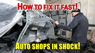 DIY Rear Quarter Panel Replacement and Auto Body Repair!