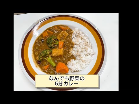 国際文化学科 【おいしく手軽にメタボ予防！！】～なんでも野菜の５分カレー～
