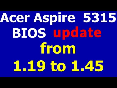 rd #226 Acer Aspire 5315 BIOS update to 1.45 version