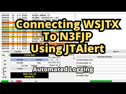Connecting WSJTX To N3FJP Using JTAlert // JTAlert Install For WSJTX And N3FJP