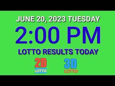 2pm Lotto Result Today PCSO June 20, 2023 Tuesday ez2 swertres 2d 3d