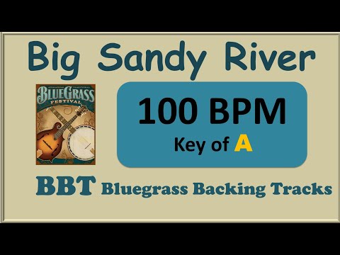 Big Sandy River bluegrass backing track 100 BPM