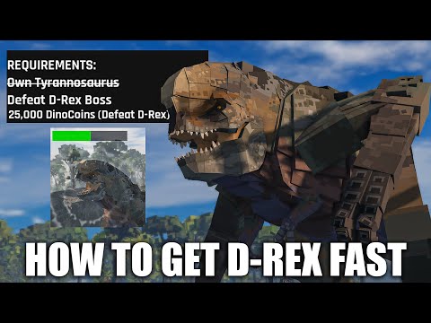 Jurassic Blocky FASTEST Way To Get D-REX (ALL TIPS)