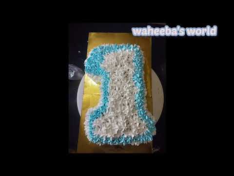 |NUMBER CAKE #BRITHDAY CAKE#|very easy to make|waheeba's world