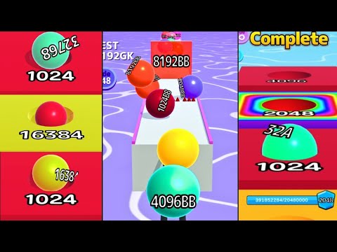 Max Levels - Ball Run 2048 vs Infinity Mode vs Ball Run Infinity | King Combo | High Score Gameplay