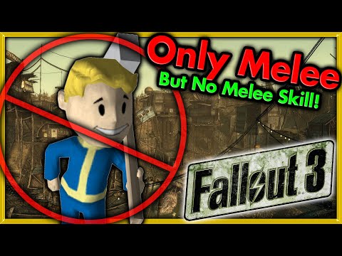 Can I Beat Fallout 3 with Only Melee but No Skill? 🔴 MDB's Bethesda Challenges