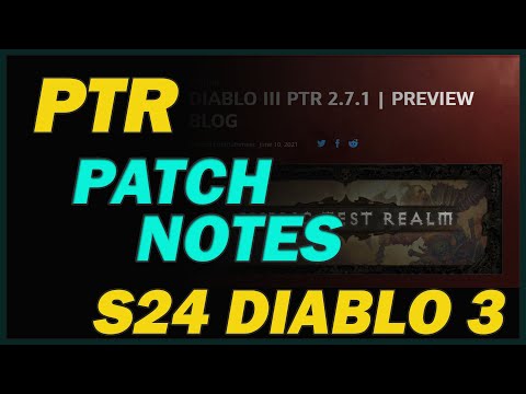 Diablo 3 Season 24  Patch 2.7.1 PTR