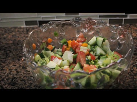 Egyptian Salad Recipe! (Special Seasoning) Ft. My Son