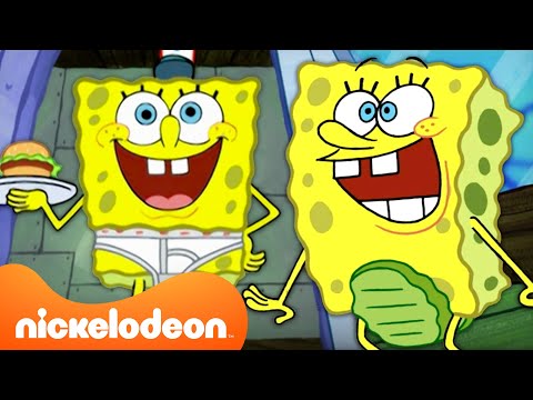 Every Time SpongeBob Wasn’t Wearing PANTS??? 👖 Nicktoons