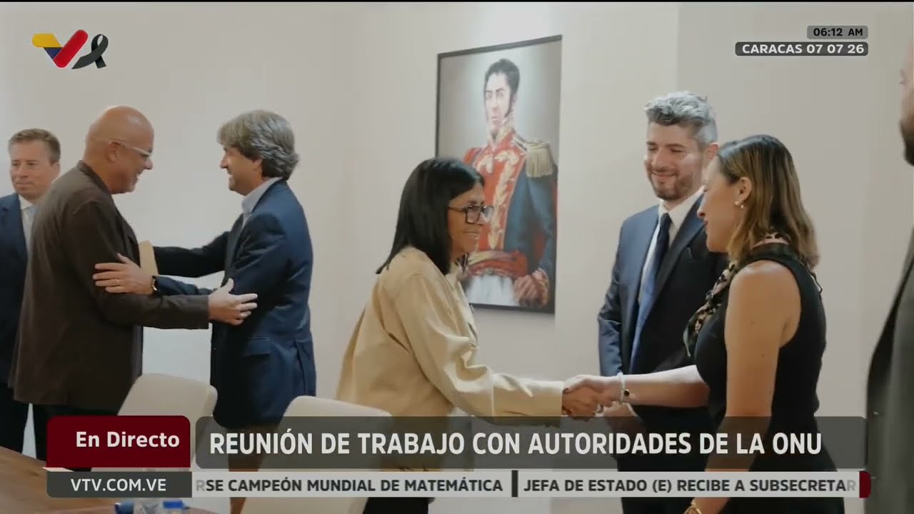 Delcy Rodríguez se reúne con subsecretario de asuntos humanitarios de la ONU, Tom Fletcher