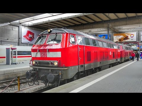 Vier mal "Dieselpower" BR 218 ein Panoramawagen und der EC 194 nach Zürich Hbf