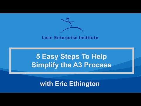 Part of a video titled 5 Easy Steps to Help Simplify the A3 Process - YouTube