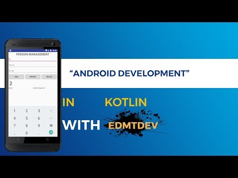 Kotlin Android Tutorial Working with SQLite