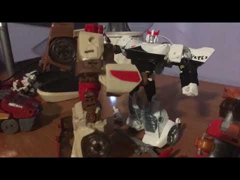 Prowl vs chromedome vs wreck-gar vs ironhide. Transformers stop motion