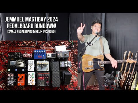 Jemmuel Magtibay's 2024 Pedalboard! | How I Get My Guitar Tones! | (Small Board & Helix Included)