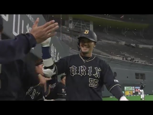 【2回表】バファローズ・T-岡田 外野が見送ることしかできない完璧な一発!! 2020/2/29 F-B