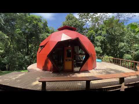 Domo Geodésico 8 m, frequência 3 - Domo Matu - São Francisco Xavier/SP - Tour com Tiago Brugnara