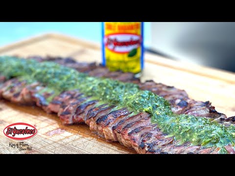 Skirt Steak W/Chimichurri Sauce Recipe! | How to make Chimichurri Sauce | Grilled Skirt Steak
