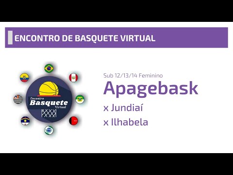 Encontro de Basquete Virtual - APAGEBASK x Jundiaí x Ilhabela - Sub-12/13/14 Feminino