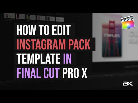 How to Edit Instagram Slideshow Pack Template in Final Cut Pro X