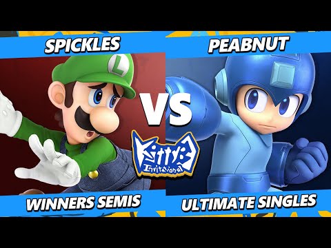 Kitty 3 Invitational Top 8 - Spickles (Luigi) Vs. Peabnut (Mega Man) Smash Ultimate - SSBU