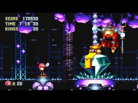 Sonic Mania (Knuckles) : Part 5 - Oil Ocean + Lava Reef