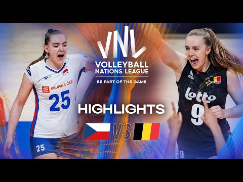 Czechia 🇨🇿 vs. Belgium 🇧🇪 - Highlights | Week 3 | Women's VNL 2025
