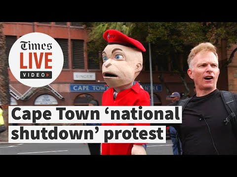 Cape Town 'national shutdown' protesters say police were 'brutal', camp outside parliament