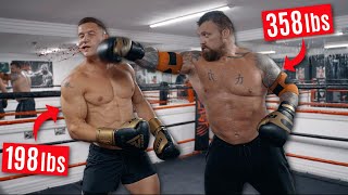 BODYBUILDER vs WORLD'S HARDEST PUNCH! | I sparred with Eddie Hall