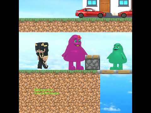 Let's Help Grimace Family ❤️ #minecraft #shorts #grimaceshake