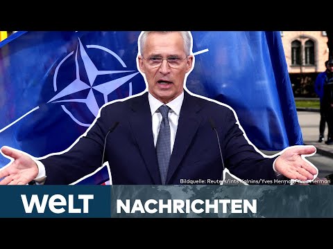 NATO-GIPFEL IN BRÜSSEL: Stoltenberg will 100 Milliarden für die Ukraine locker machen | WELT Stream