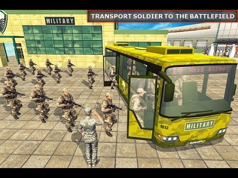 army bus driving simulator US military transport ; Android gameplay PART1
