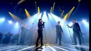 Take That - The Flood ! Live on X Factor 2010 - Robbie Williams
