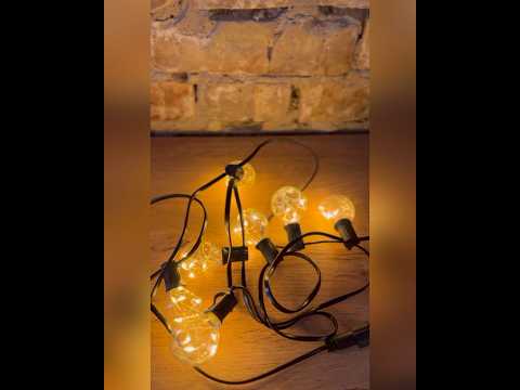 Новорічна LED гірлянда з лампочками G40 зі світлодіодними нитками 18 метрів 60 (+2) ламп + 3м шнур